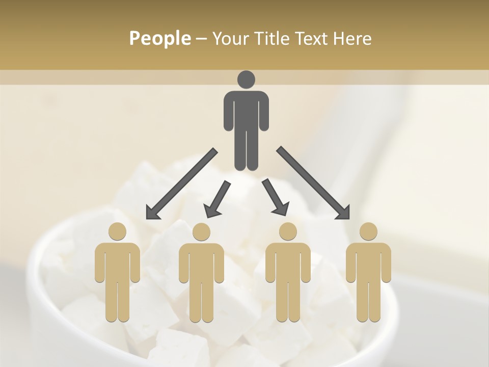 A Bowl Of Marshmallows On A Wooden Table PowerPoint Template