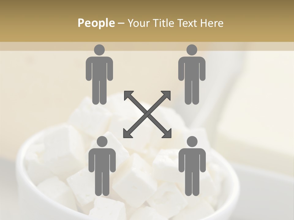 A Bowl Of Marshmallows On A Wooden Table PowerPoint Template