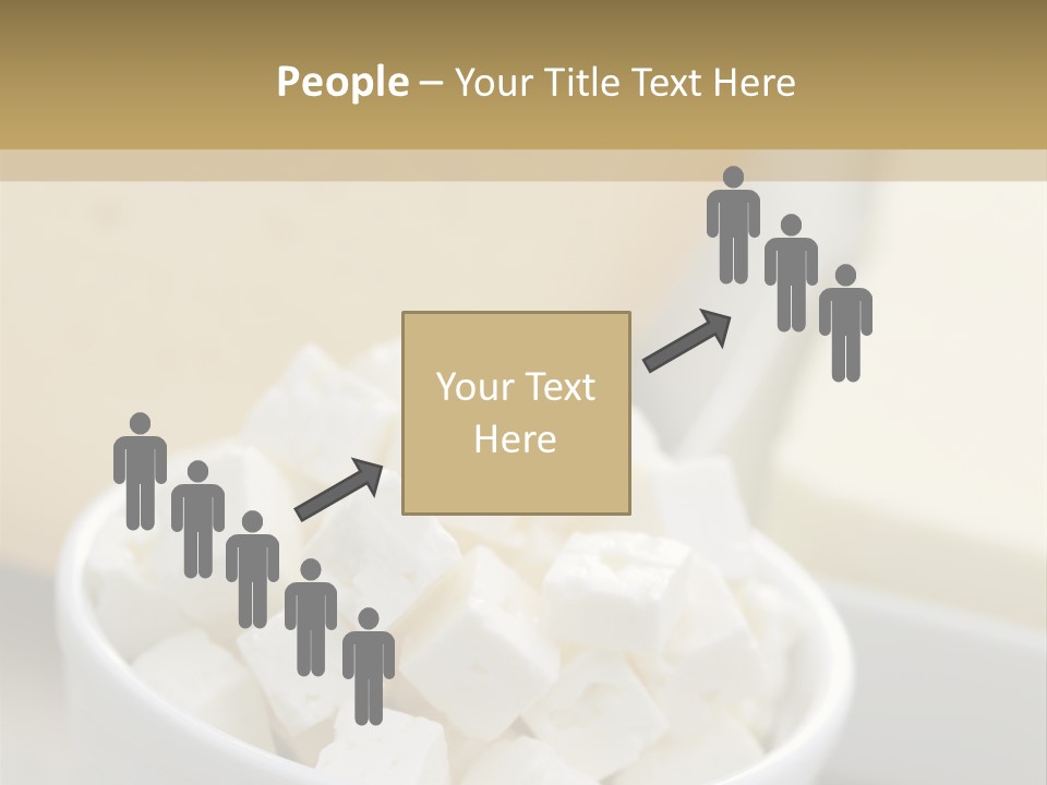 A Bowl Of Marshmallows On A Wooden Table PowerPoint Template