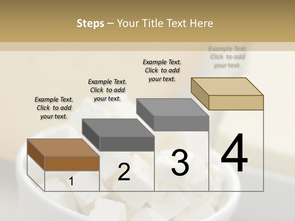 A Bowl Of Marshmallows On A Wooden Table PowerPoint Template