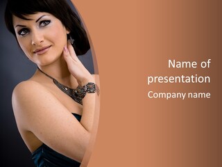 Romantic Closeup Expression PowerPoint Template