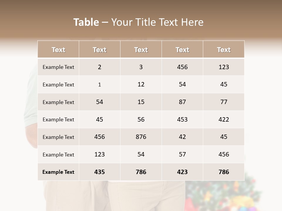 Decoration Man Holiday PowerPoint Template