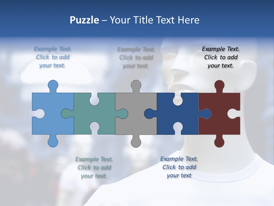 New White Decoration PowerPoint Template