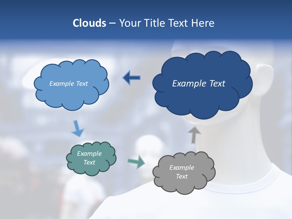 New White Decoration PowerPoint Template