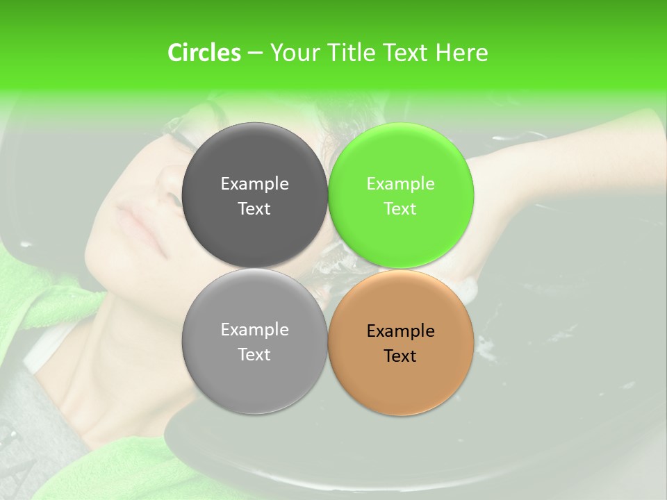 Towel Conditioner Brunette PowerPoint Template