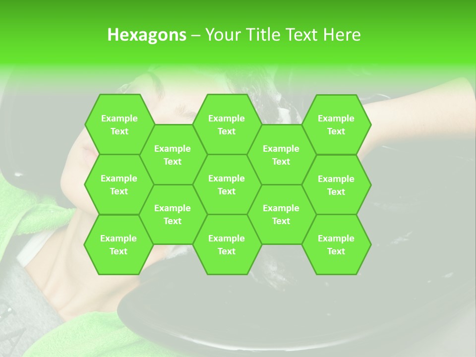 Towel Conditioner Brunette PowerPoint Template