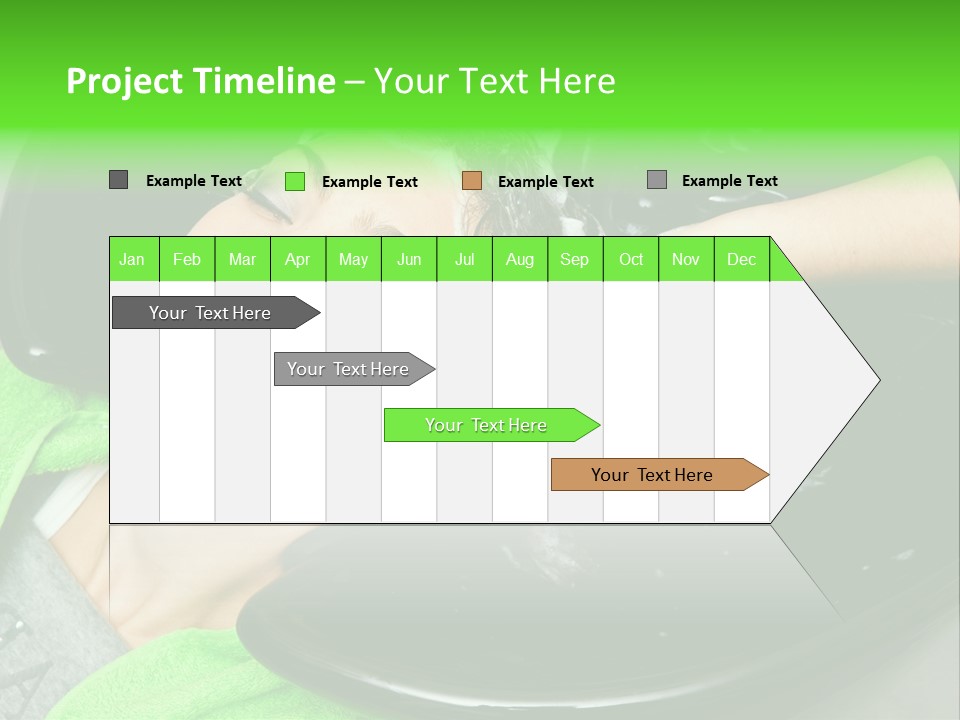 Towel Conditioner Brunette PowerPoint Template