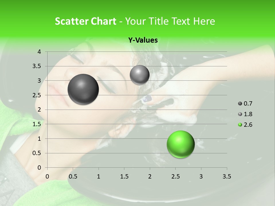 Towel Conditioner Brunette PowerPoint Template