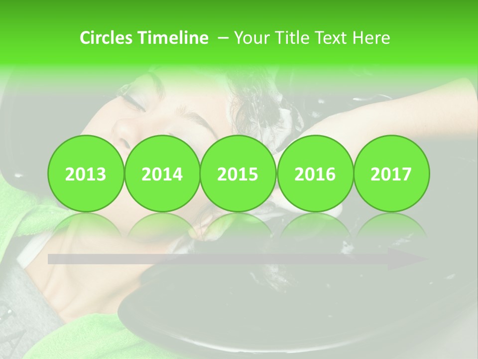 Towel Conditioner Brunette PowerPoint Template