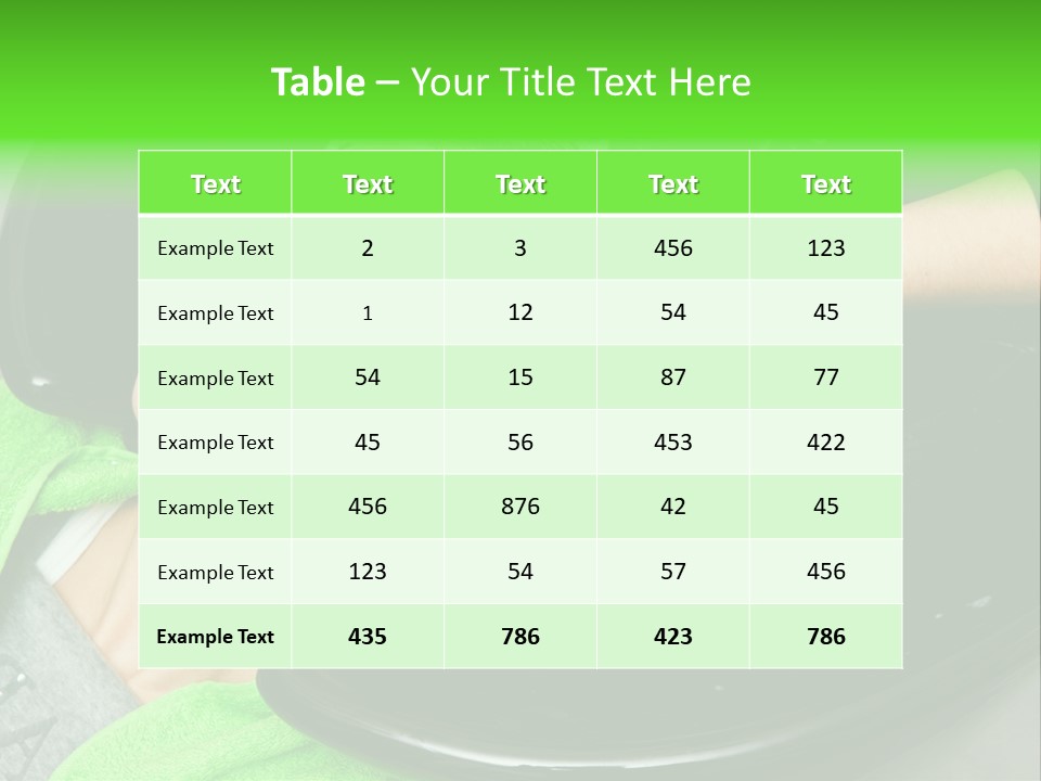 Towel Conditioner Brunette PowerPoint Template