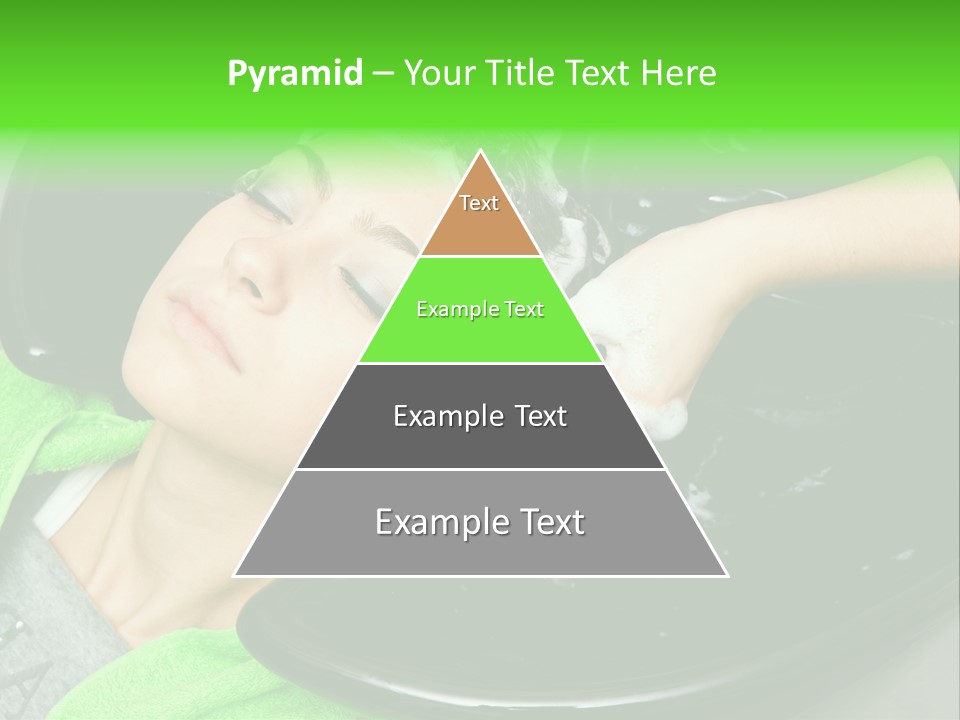 Towel Conditioner Brunette PowerPoint Template