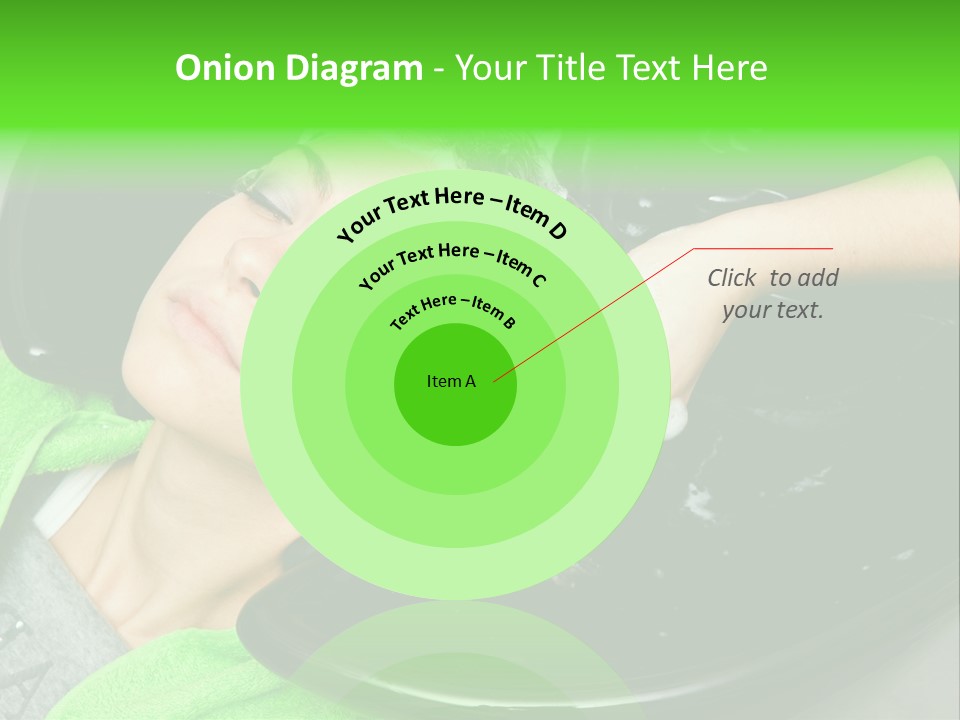 Towel Conditioner Brunette PowerPoint Template