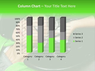 Towel Conditioner Brunette PowerPoint Template