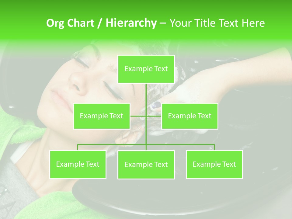 Towel Conditioner Brunette PowerPoint Template