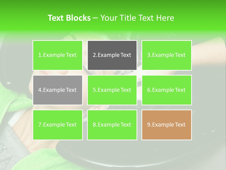 Towel Conditioner Brunette PowerPoint Template