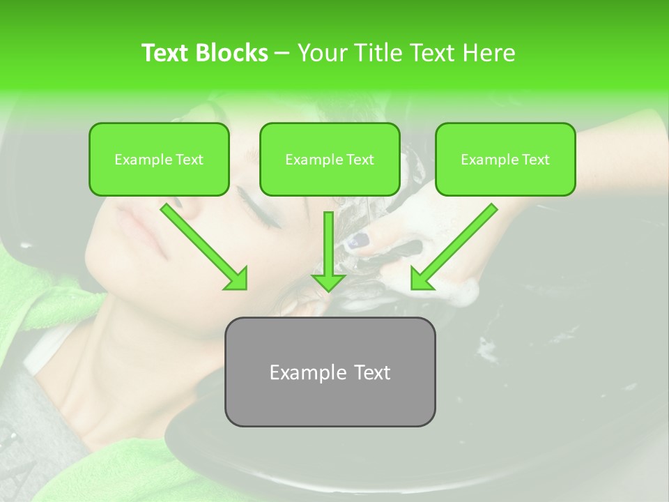 Towel Conditioner Brunette PowerPoint Template