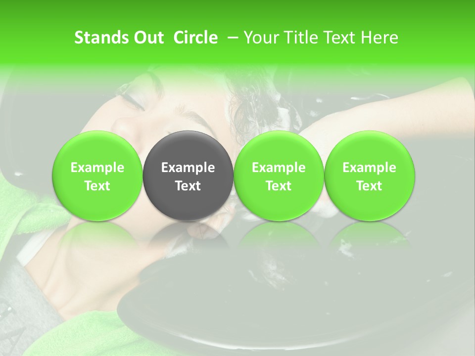 Towel Conditioner Brunette PowerPoint Template