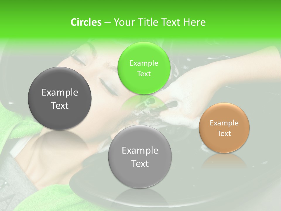 Towel Conditioner Brunette PowerPoint Template