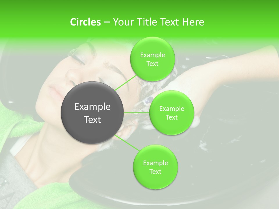 Towel Conditioner Brunette PowerPoint Template