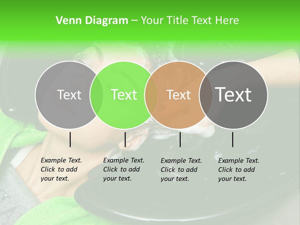 Towel Conditioner Brunette PowerPoint Template