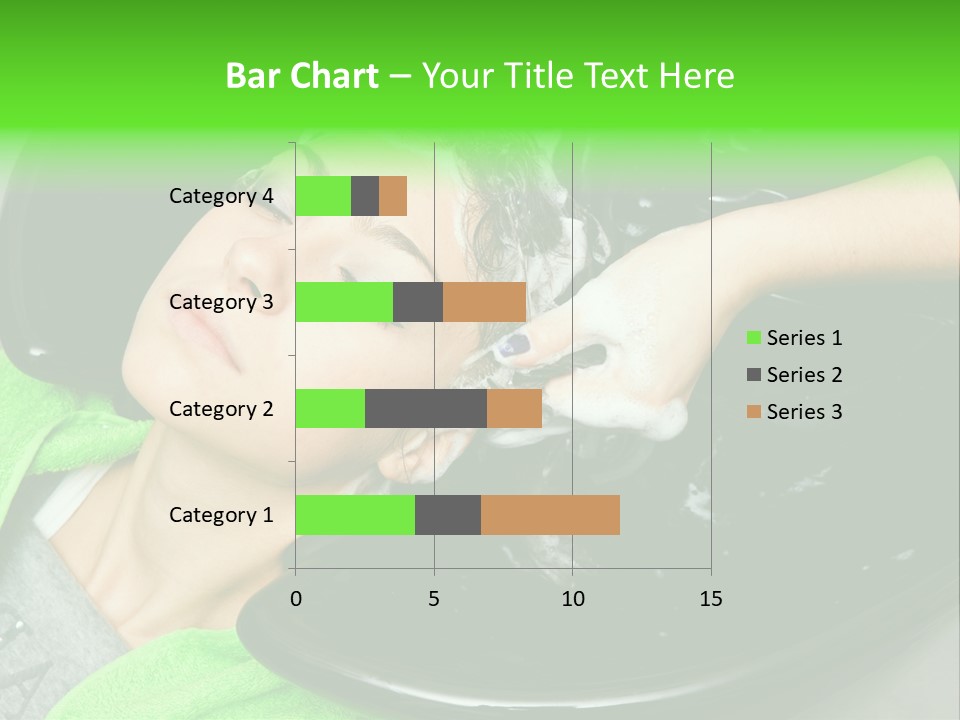 Towel Conditioner Brunette PowerPoint Template