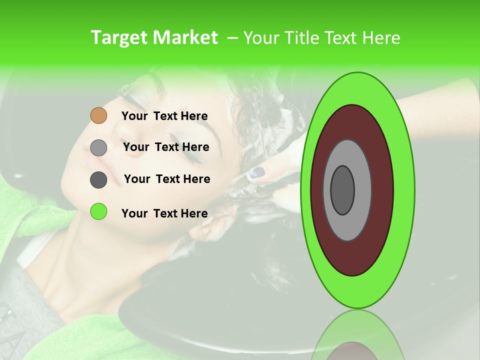 Towel Conditioner Brunette PowerPoint Template