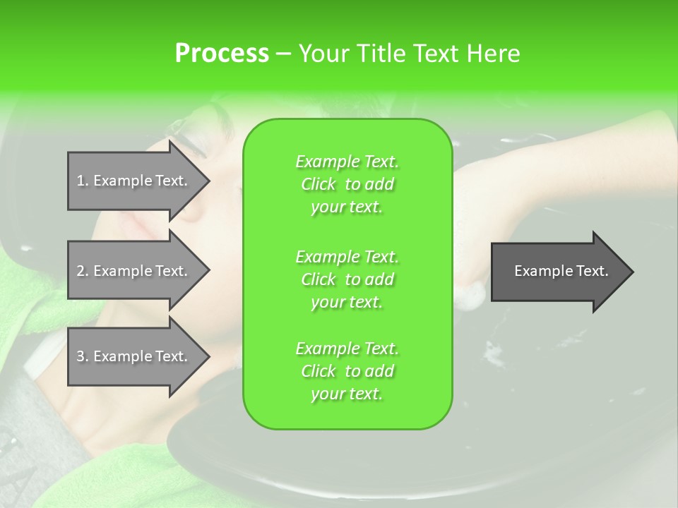 Towel Conditioner Brunette PowerPoint Template
