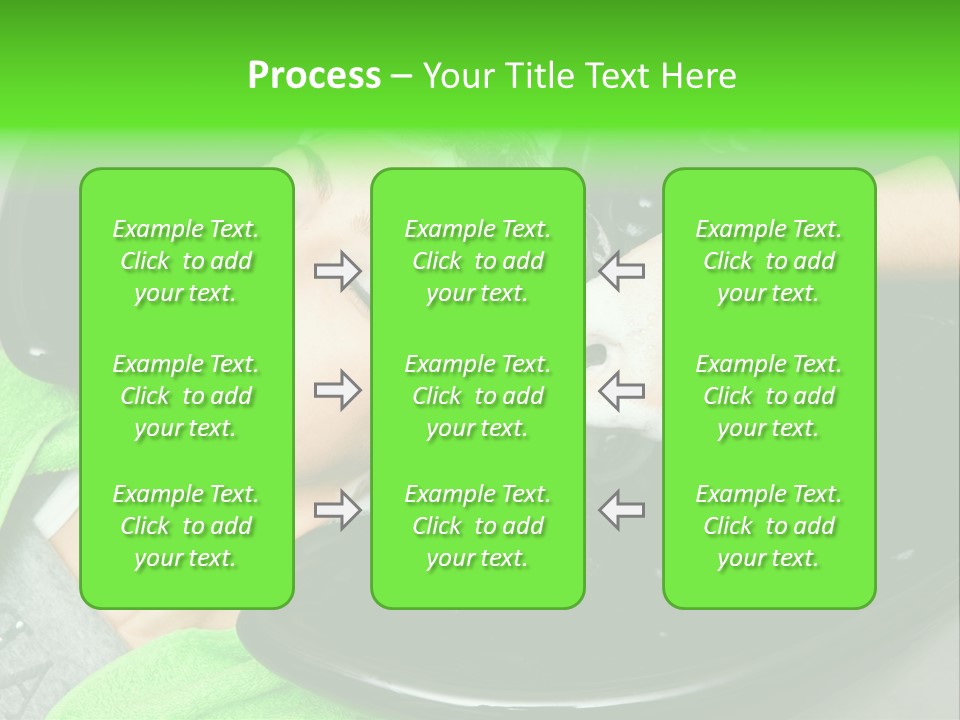 Towel Conditioner Brunette PowerPoint Template