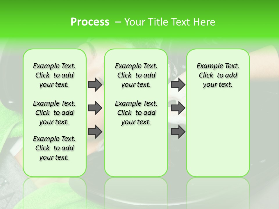 Towel Conditioner Brunette PowerPoint Template