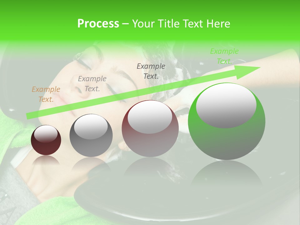 Towel Conditioner Brunette PowerPoint Template