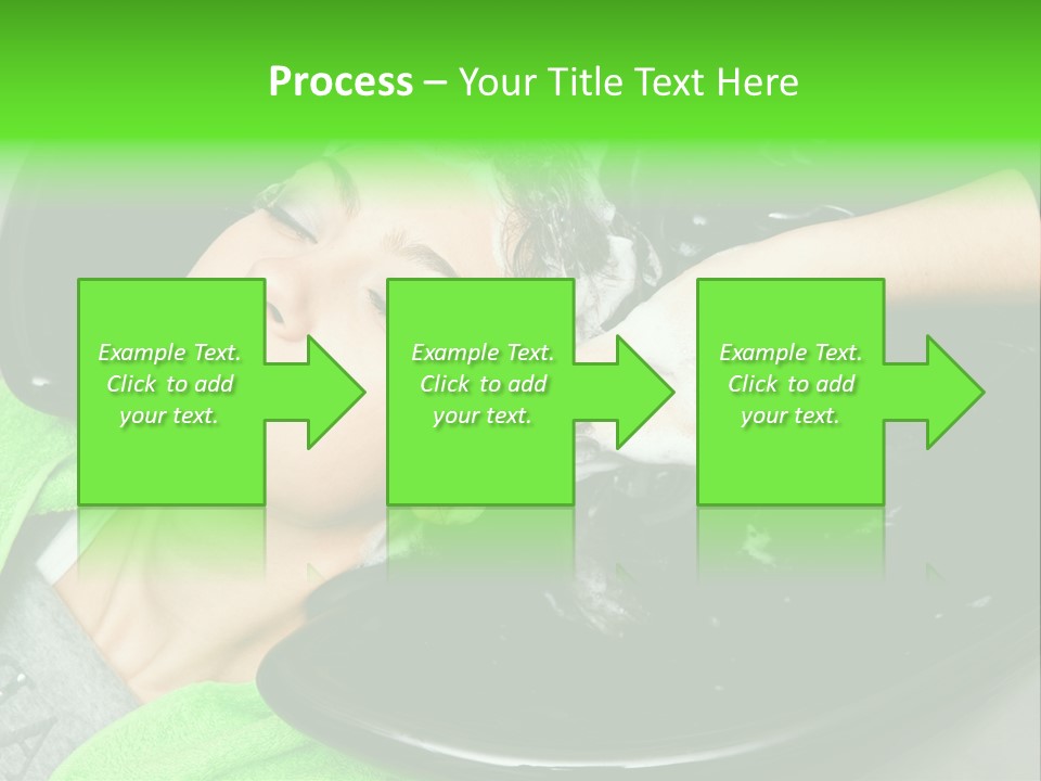 Towel Conditioner Brunette PowerPoint Template