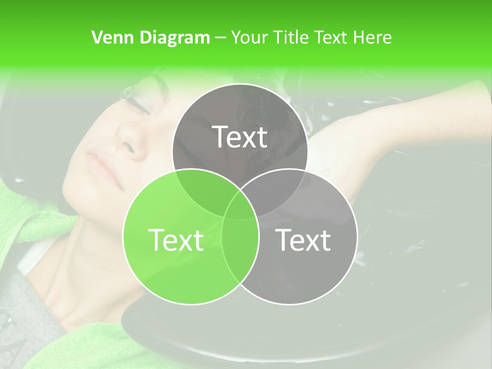 Towel Conditioner Brunette PowerPoint Template