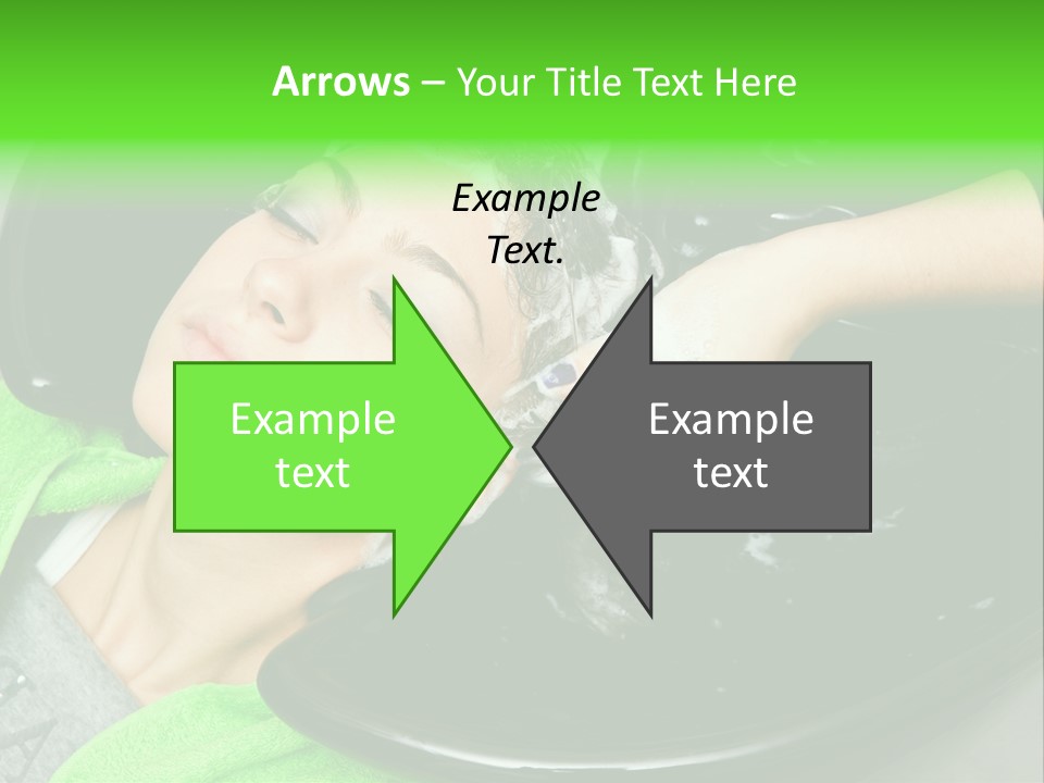 Towel Conditioner Brunette PowerPoint Template