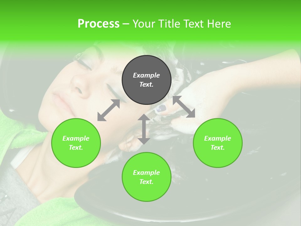Towel Conditioner Brunette PowerPoint Template