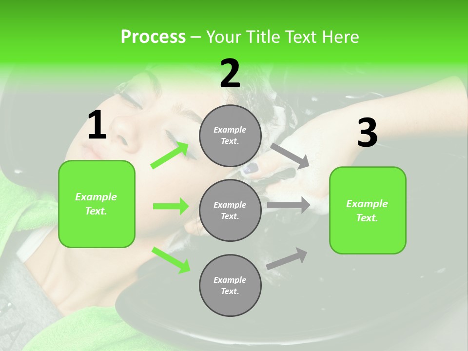 Towel Conditioner Brunette PowerPoint Template