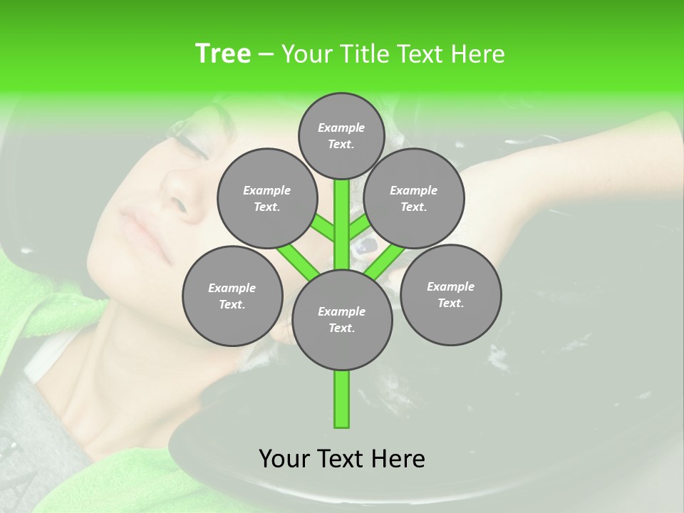 Towel Conditioner Brunette PowerPoint Template