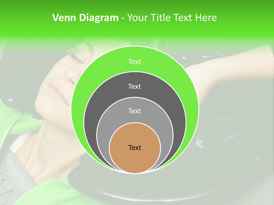 Towel Conditioner Brunette PowerPoint Template