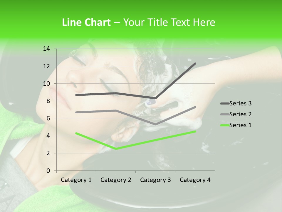 Towel Conditioner Brunette PowerPoint Template