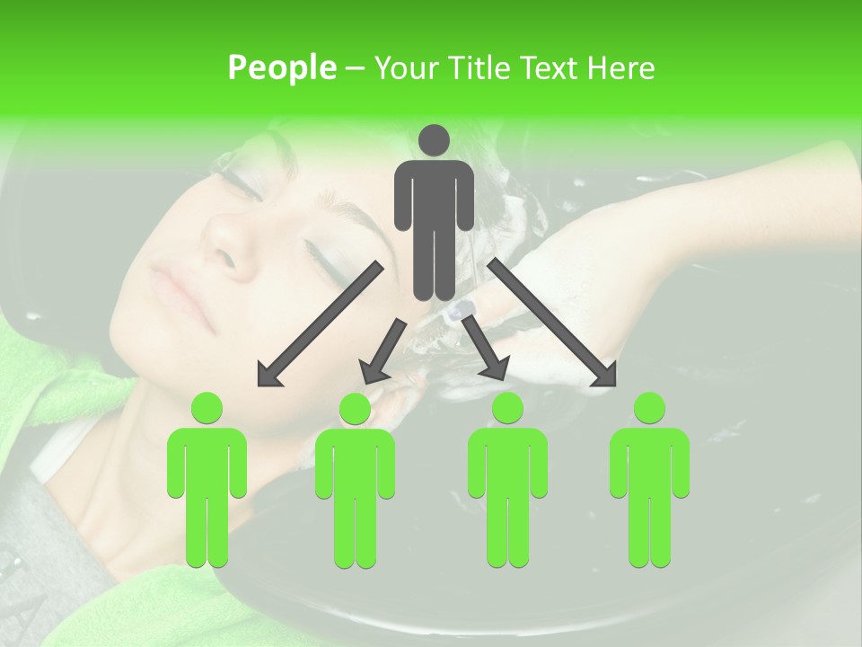 Towel Conditioner Brunette PowerPoint Template