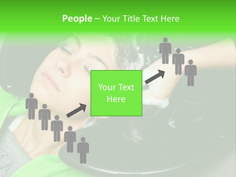 Towel Conditioner Brunette PowerPoint Template