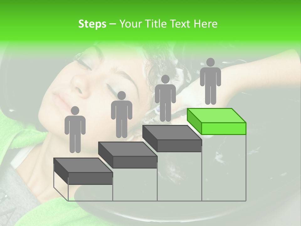 Towel Conditioner Brunette PowerPoint Template