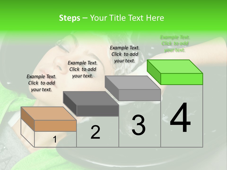 Towel Conditioner Brunette PowerPoint Template