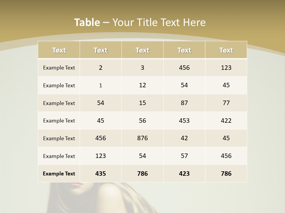 Erotic Seductive Glamour PowerPoint Template