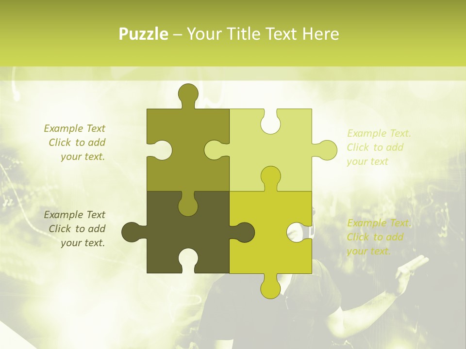 Electronic Headphones Club PowerPoint Template