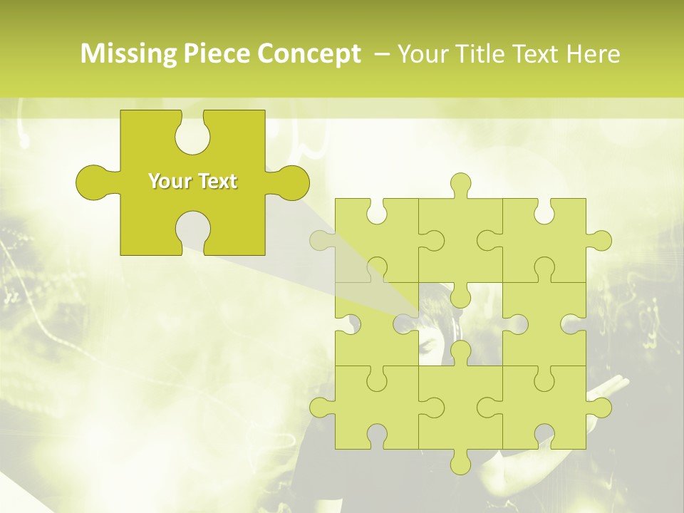 Electronic Headphones Club PowerPoint Template