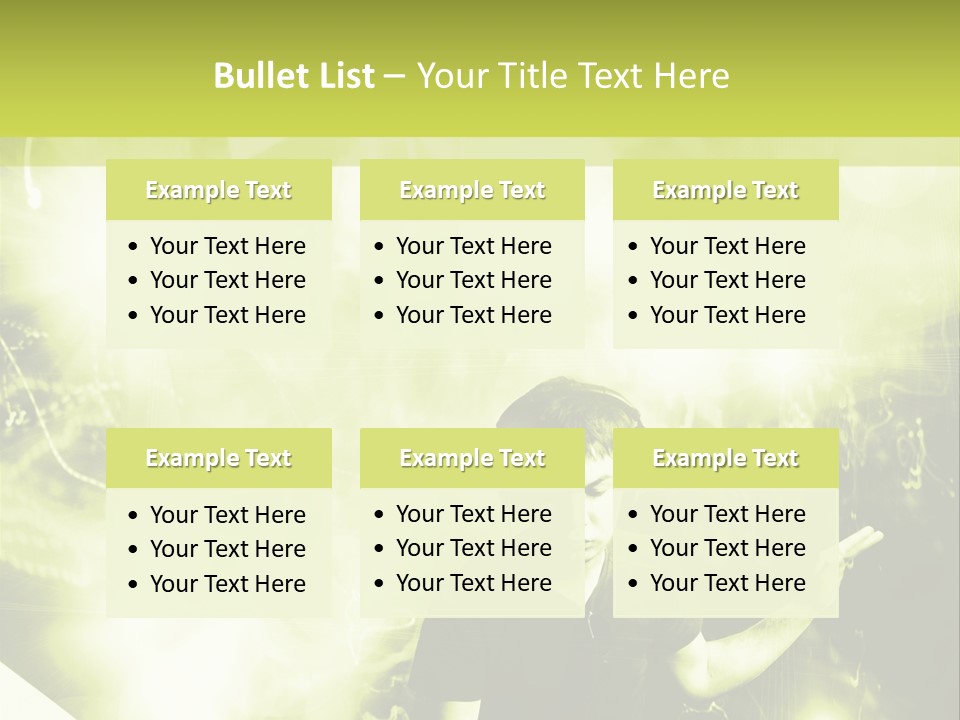 Electronic Headphones Club PowerPoint Template
