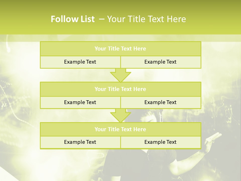 Electronic Headphones Club PowerPoint Template