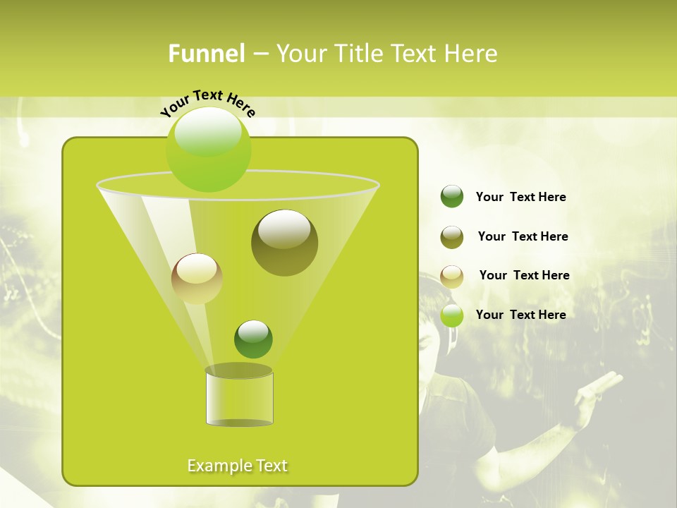 Electronic Headphones Club PowerPoint Template