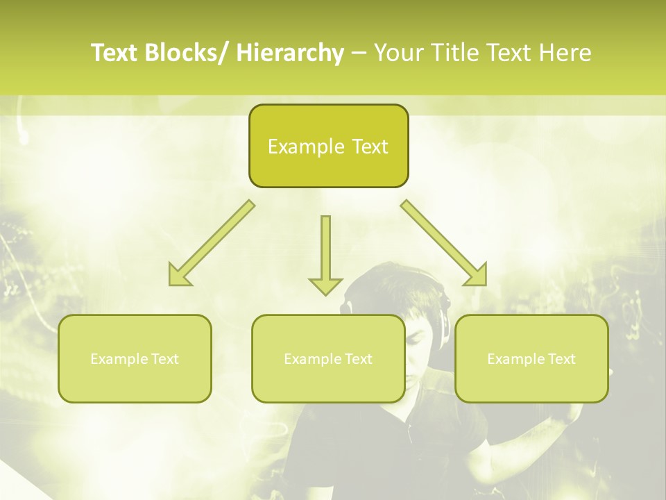 Electronic Headphones Club PowerPoint Template