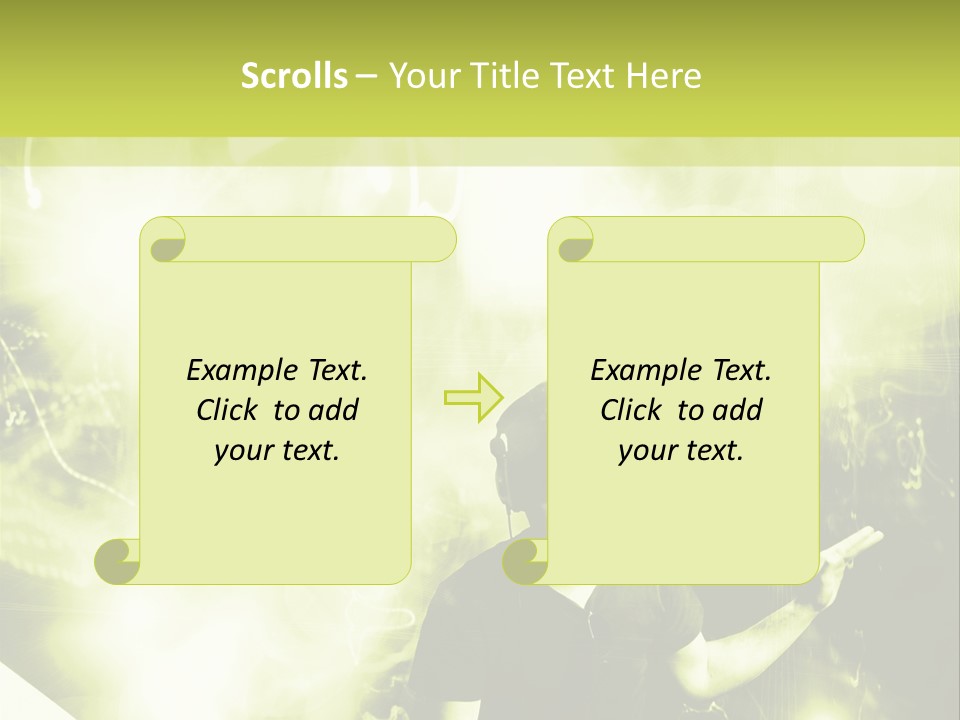 Electronic Headphones Club PowerPoint Template